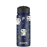 Bottiglia d'acqua con cannuccia - Modello Panda Party Gen 2