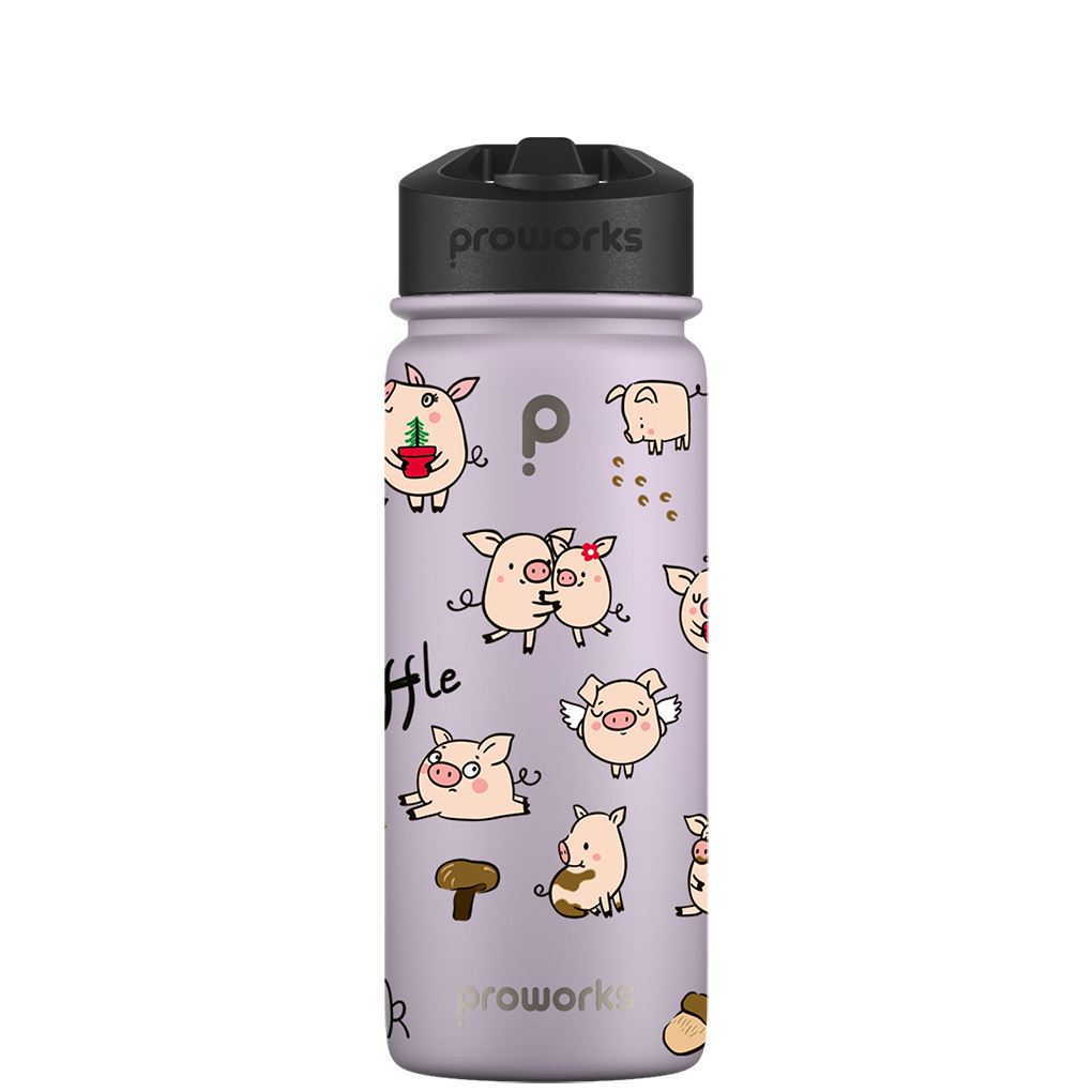 Botella de agua con pajita - Gen 2 Pig Of The Bunch Pattern