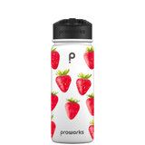 Bottiglia d'acqua con cannuccia - Modello Fragola Gen 2