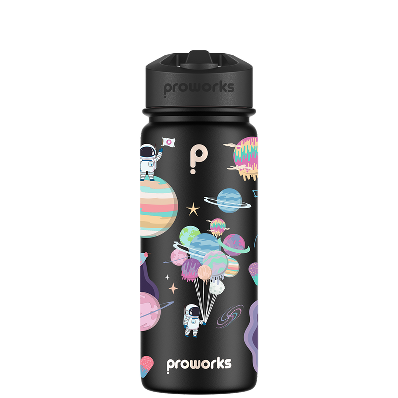 Wasserflasche mit Strohhalm – Gen 2 Sweet Space Pattern