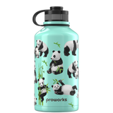 Botella de agua de 2 litros - Panda Verde