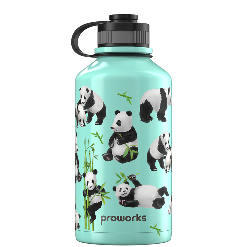 Botella de agua de 2 litros - Panda Verde