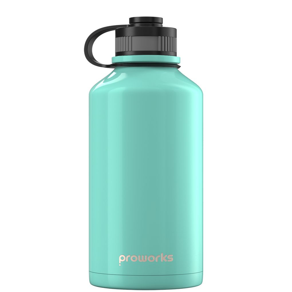 2-Liter-Wasserflasche – Metallic-Grün