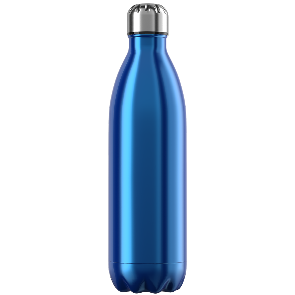 Water Bottle Blue Fade 400ml, Stainless Steel
