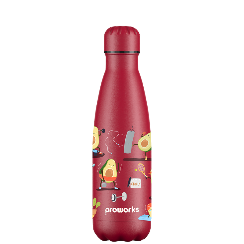 Original Avocardio Water Bottle Pattern