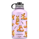 Botella de agua de 2 litros - Pastel Lavender Foxy Yoga