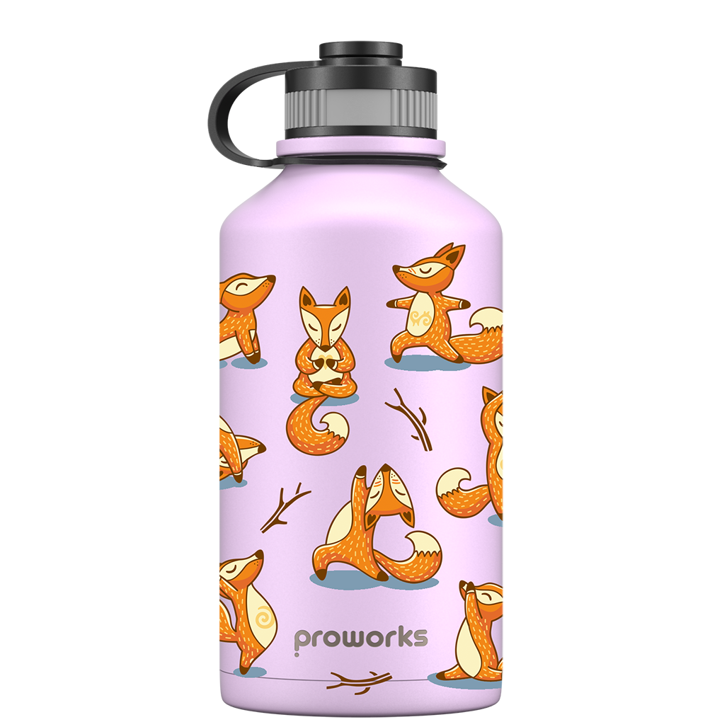 2 Litre Water Bottle Explorer - Pastel Lavender Foxy Yoga - Proworks