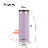 Pastell-Lavendel-Reisebecher