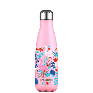 Original Flamingo Jungle Water Bottle Pattern