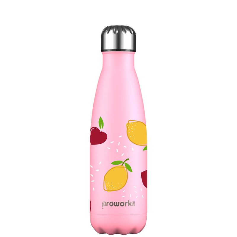 Original Lemon Cherries Water Bottle Pattern