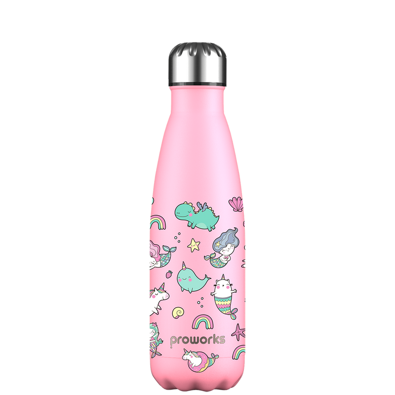 Original Mermaids and Unicorns Water Bottle Pattern