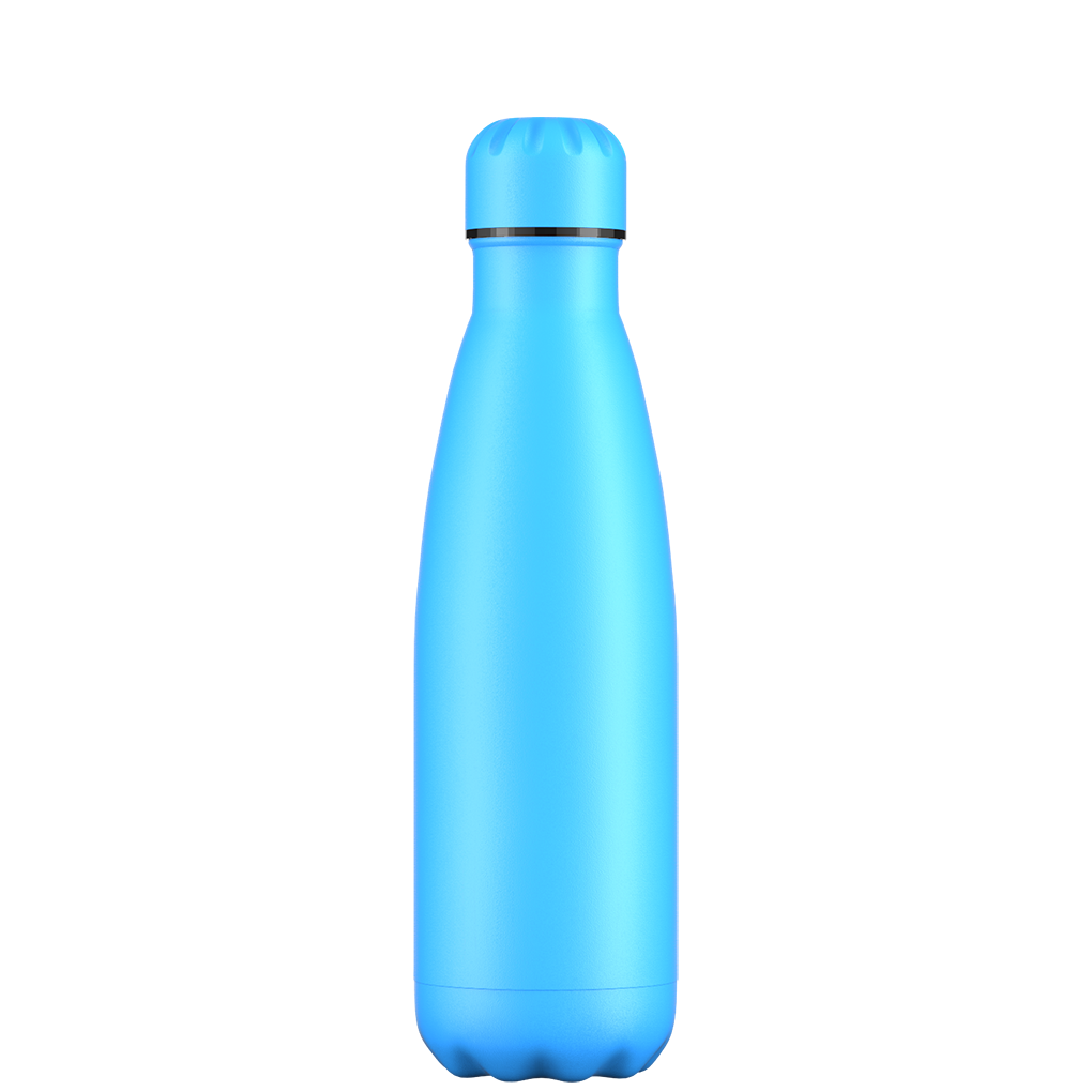Solid Pale Light Blue Color Water Bottle by PodArtist