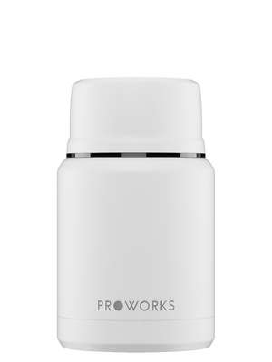 All White Food Flask Trimmed
