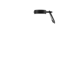 1L Black Water Bottle Carry Clip