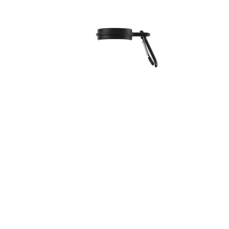 1L Black Water Bottle Carry Clip