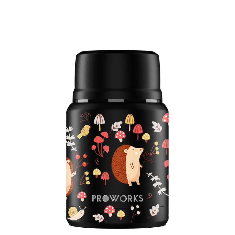 Proworks Black Hedgehog Food Flask 500ml