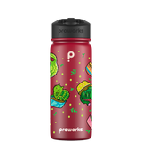 Wasserflasche mit Strohhalm – Gen 2 Catcus Pattern