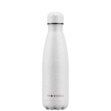 Proworks White Glitter 500ml Water Bottle