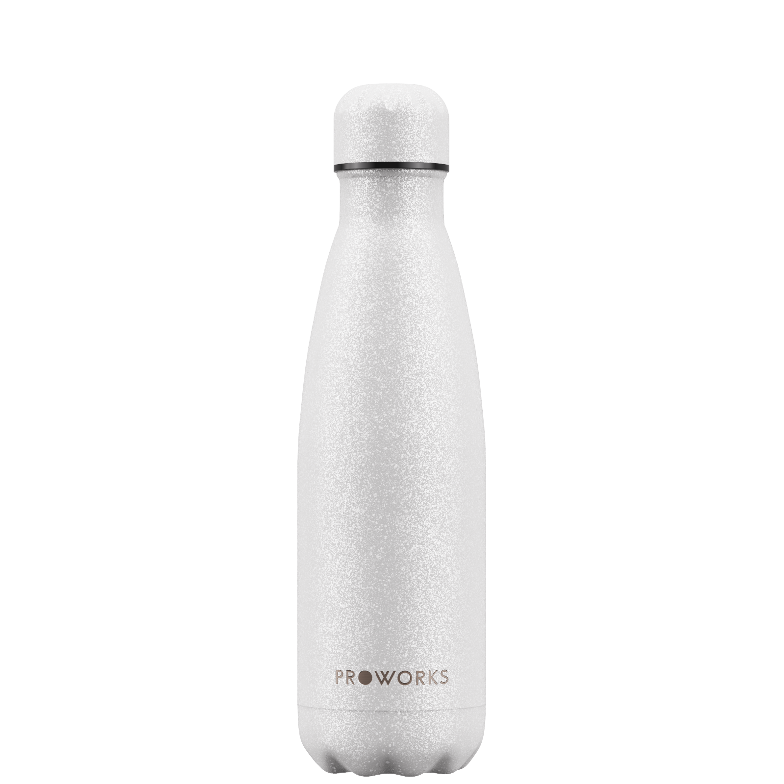 Proworks White Glitter 500ml Water Bottle
