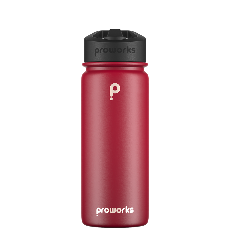 Botella de agua con pajita - Gen 2 Uva Orgánica