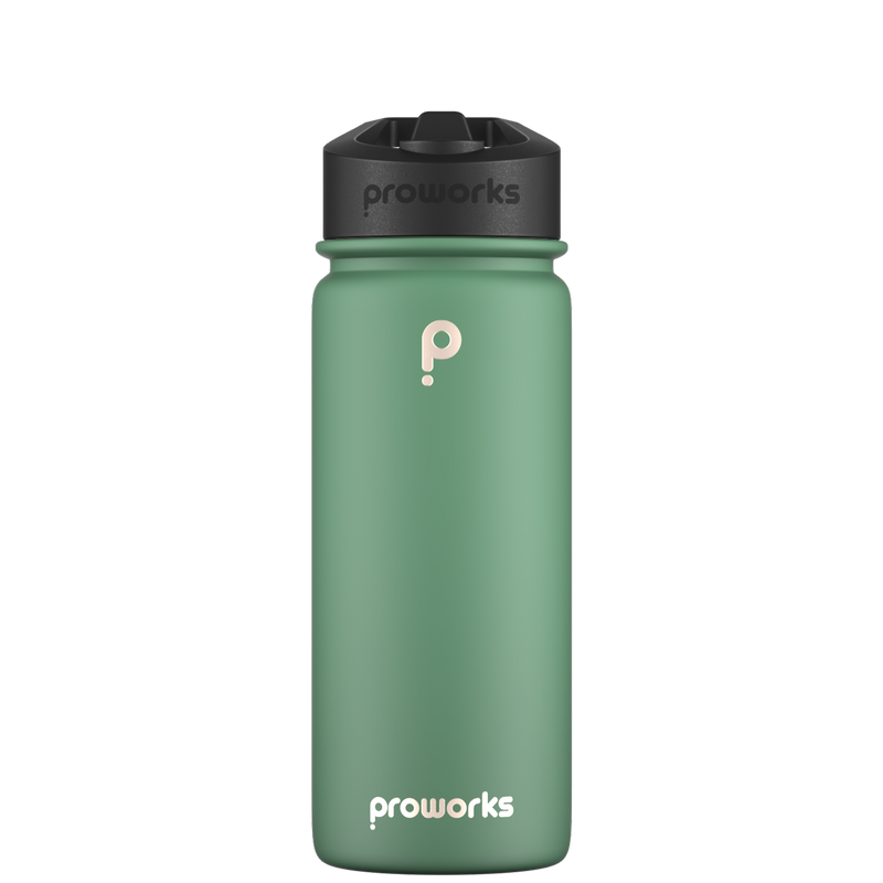 Water bottle with straw - Gen 2 Pine Green