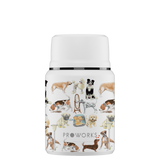 Proworks White A Dogs Tail Food Flask 500ml