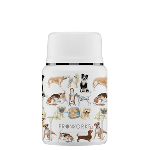 Proworks White A Dogs Tail Food Flask 500ml