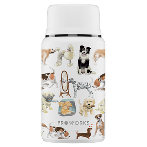 Proworks White A Dogs Tail Food Flask 750ml