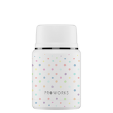 Proworks White Polka Dot Food Flask 500ml