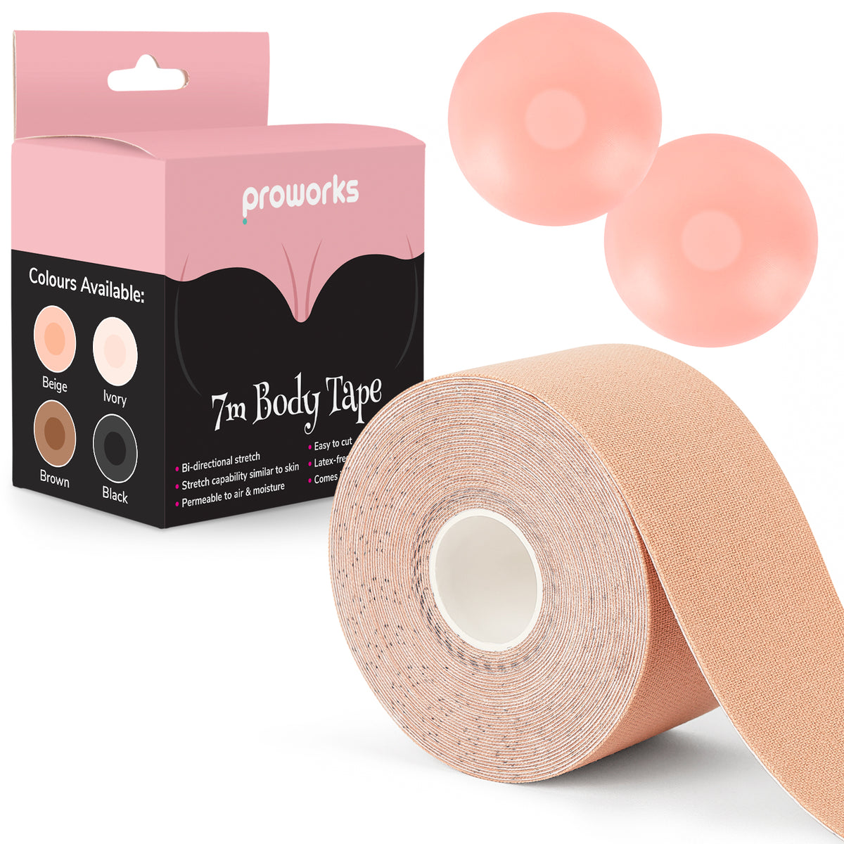 Bellox Boob Tape  Nipple Pasties Multipurpose Nipple Tape for