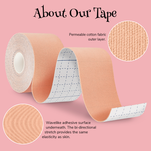 Boob Tape Rouleau de 7 m avec cache-tétons