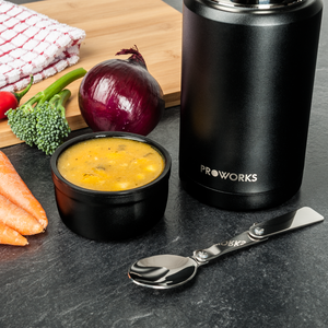 Proworks All Black Food Flask