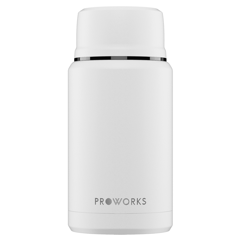 Proworks All White Food Flask 750ml