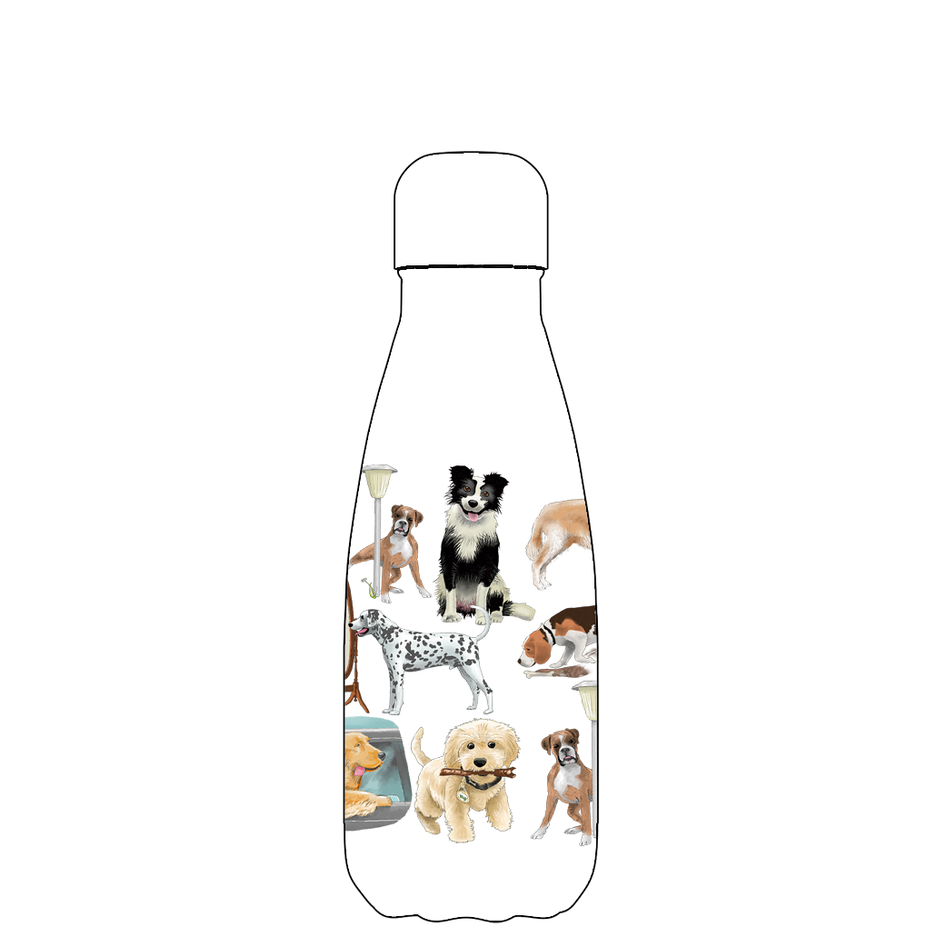 Dogs Tail Water Bottle Pattern