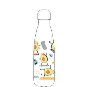 Original Avocardio Water Bottle Pattern
