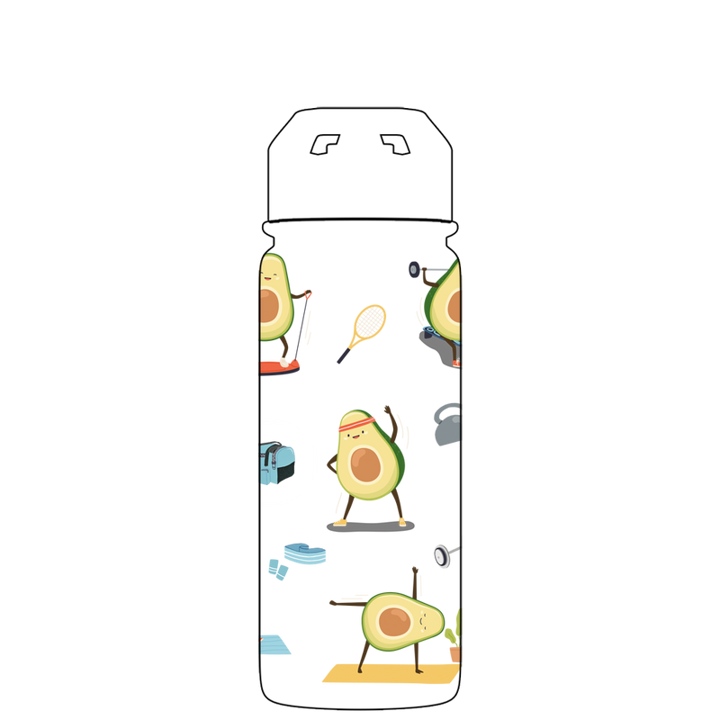 Borraccia con cannuccia - Modello Avocardio Gen 2