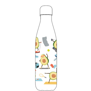 Original Avocardio Water Bottle Pattern