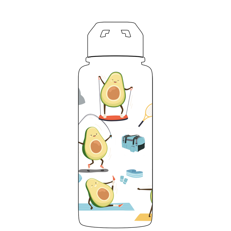 Borraccia con cannuccia - Modello Avocardio Gen 2