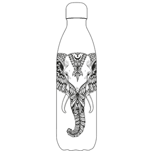 Original Aztec Elephant Water Bottle Pattern