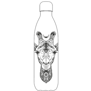 Original Aztec Giraffe Water Bottle Pattern