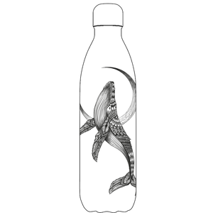 Original Aztec Whale Water Bottle Pattern