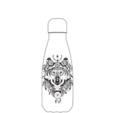 Original Aztec Wolf Water Bottle Pattern