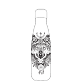 Original Aztec Wolf Water Bottle Pattern