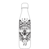 Original Aztec Wolf Water Bottle Pattern