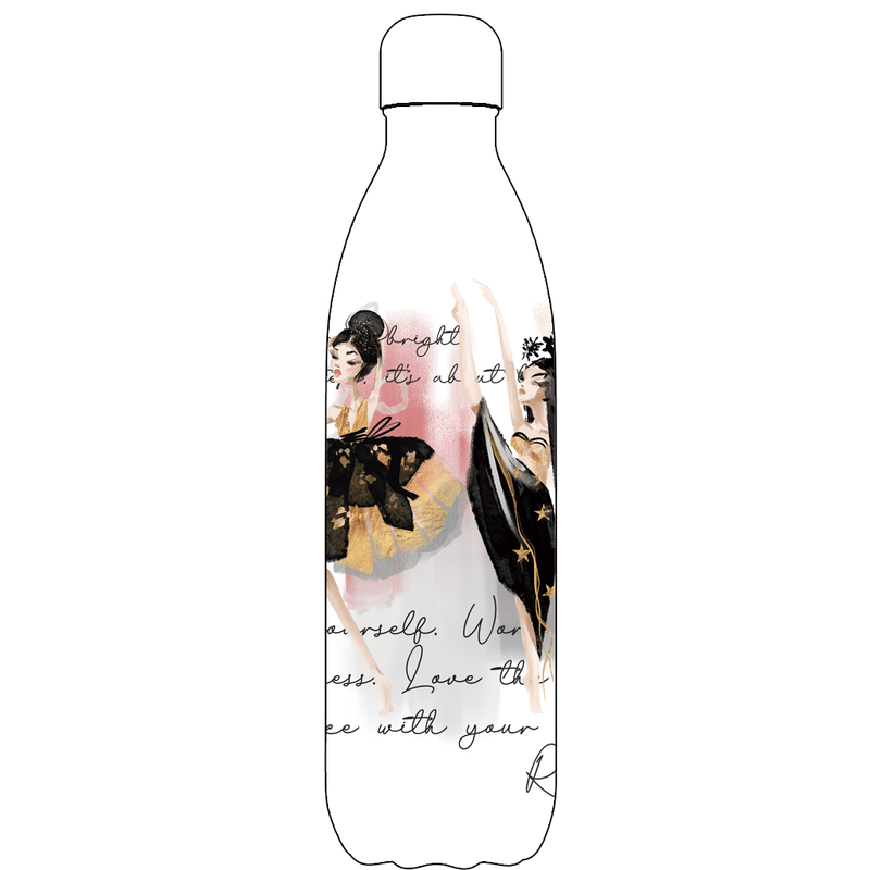 Original Ballet Dancer Water Bottle Pattern