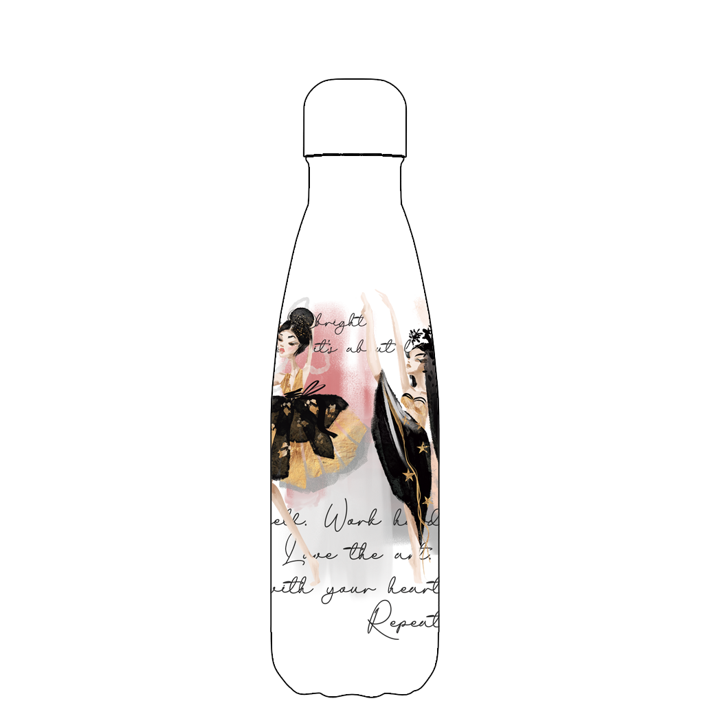 Original Ballet Dancer Water Bottle Pattern