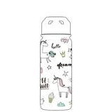 Borraccia con cannuccia - Gen 2 Be Unique Unicorn Pattern