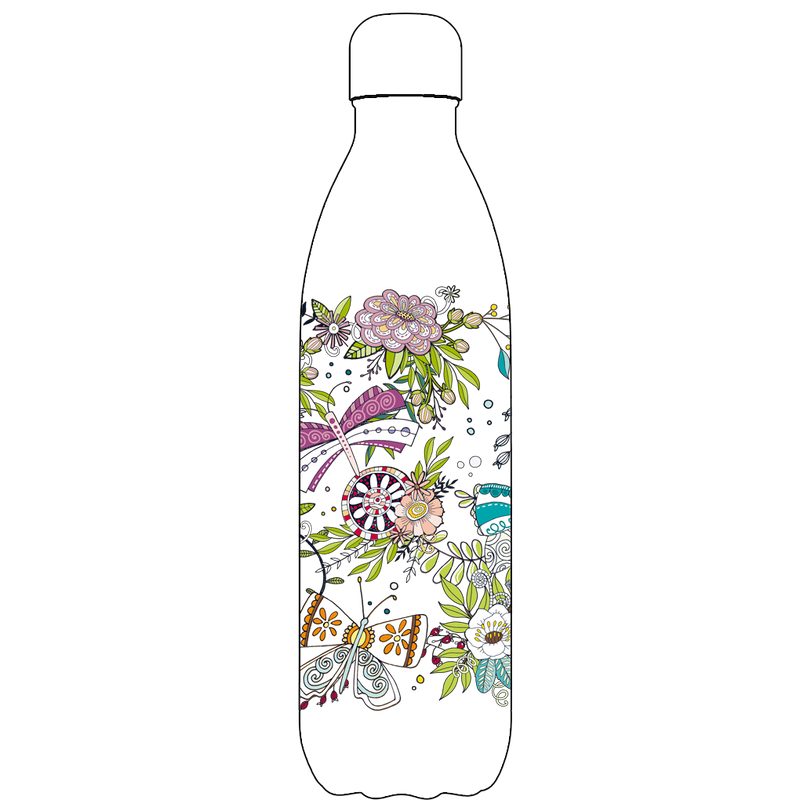 Original Butterfly Beauty Water Bottle Pattern