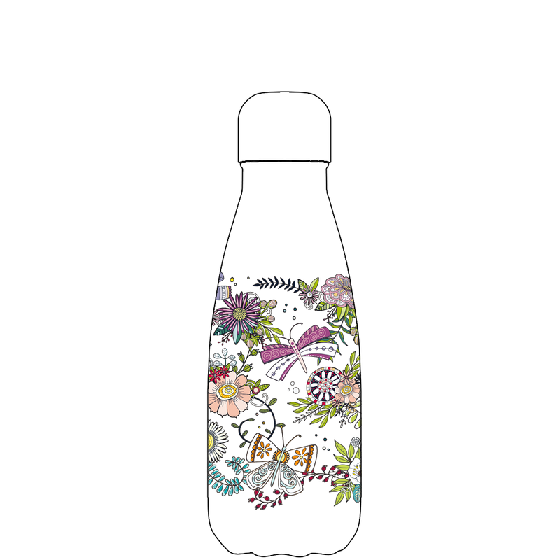 Original Butterfly Beauty Water Bottle Pattern