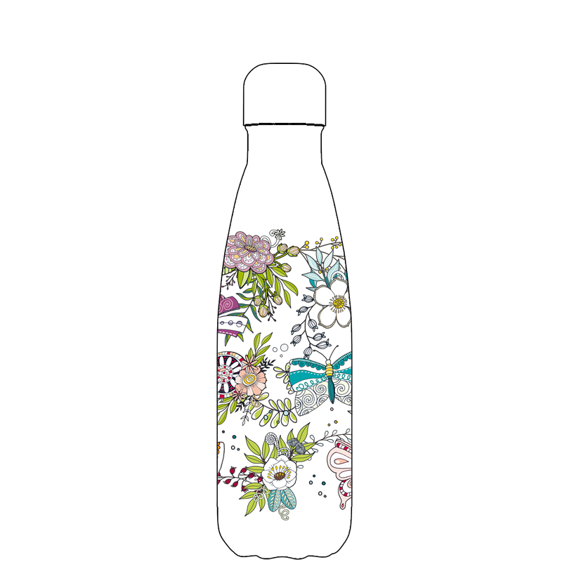 Original Butterfly Beauty Water Bottle Pattern